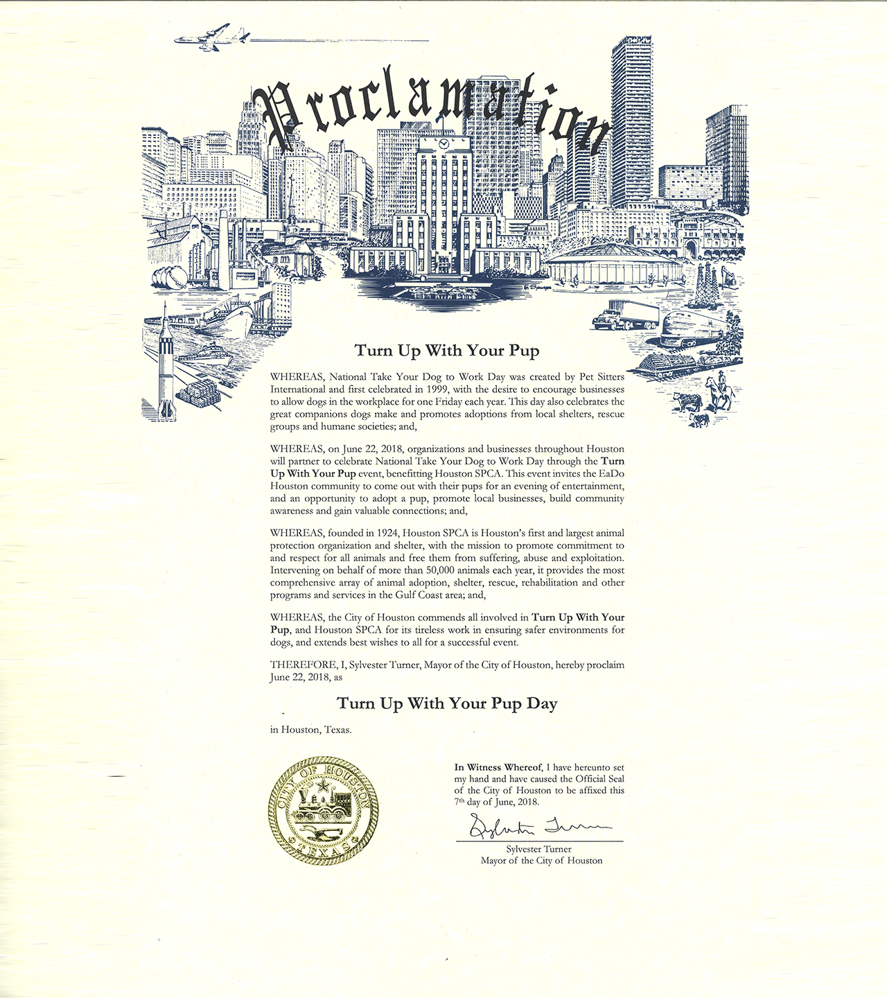 Turn Up With Your City Proclamation