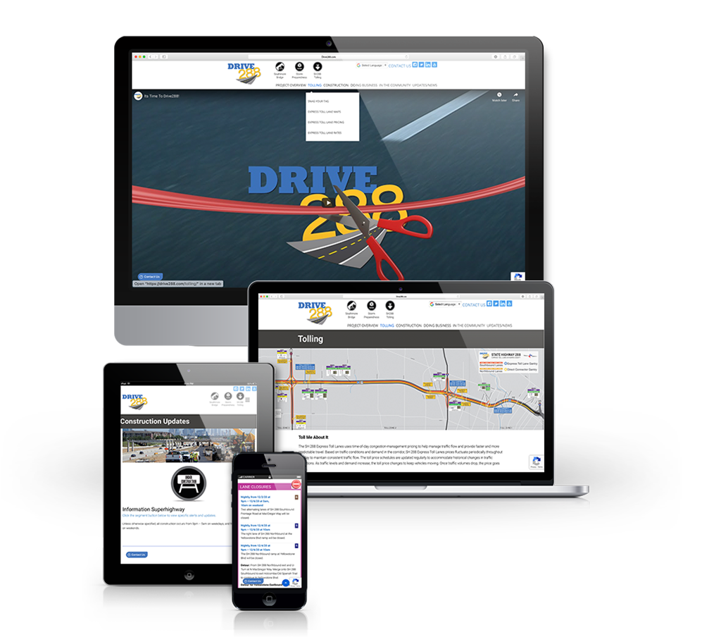 TxDOT Drive 288 Project website