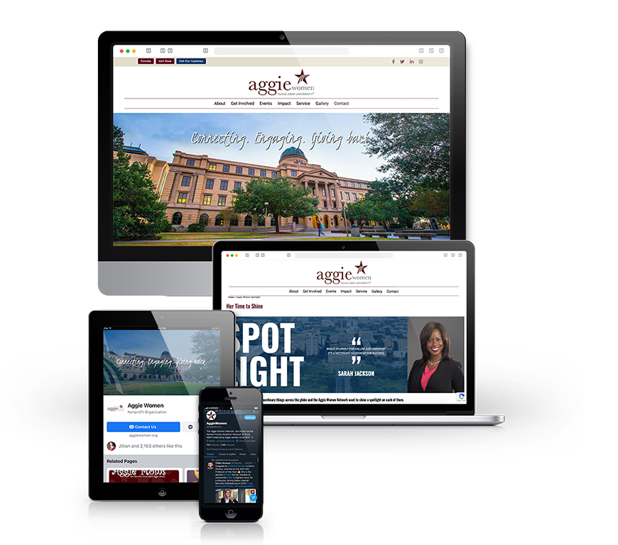 Aggie Women Network Website Redesign