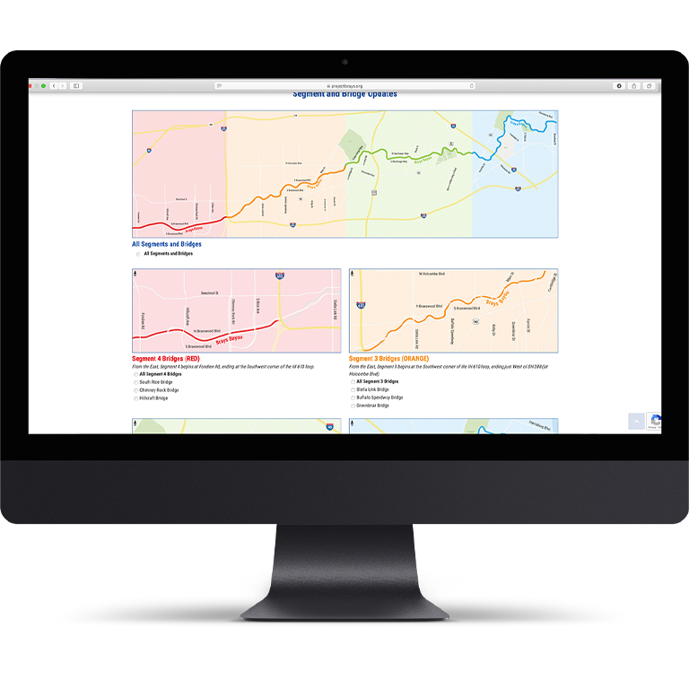 Harris County Flood Control District Project Brays email sign up form