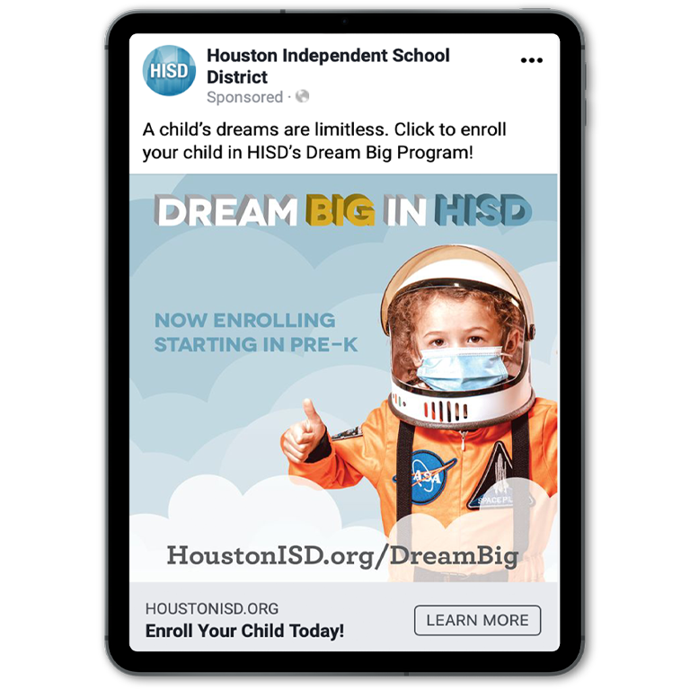 Houston Independent School District social media post