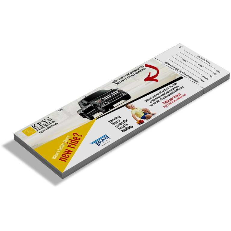 Scottys House Child Advocacy Center Keys for Kids raffle ticket