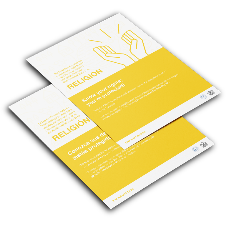 Texas Department of Housing and Community Affairs flyer