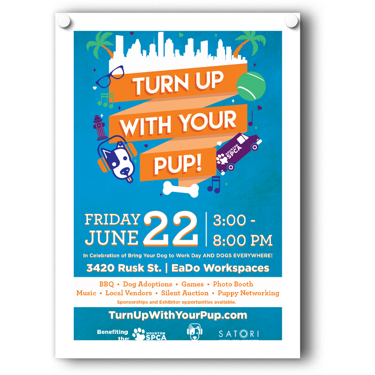 Texas Wet Noses Turn Up with Your Pup event poster