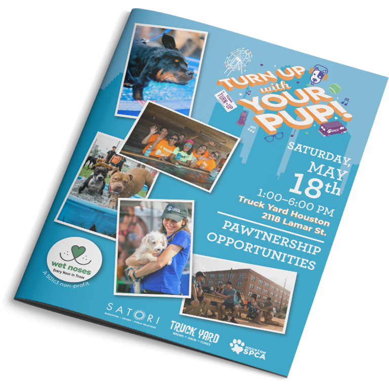 Texas Wet Noses Turn Up with Your Pup event sponsor packet