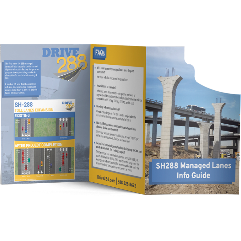 TxDOT Drive 288 Project brochure