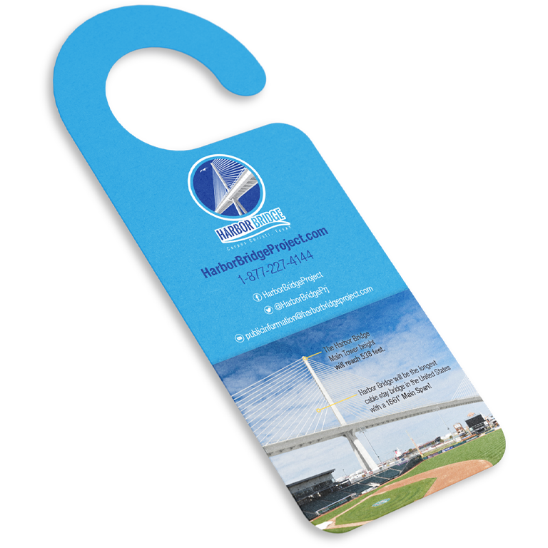TxDOT Harbor Bridge Project door hanger