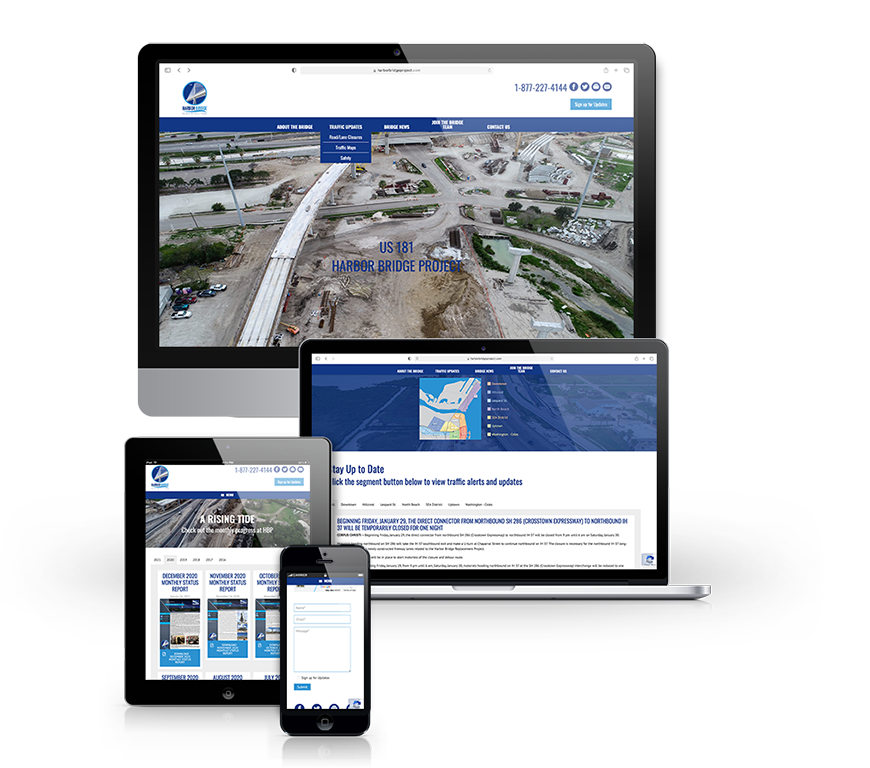 TxDOT Harbor Bridge Project Website Redesign